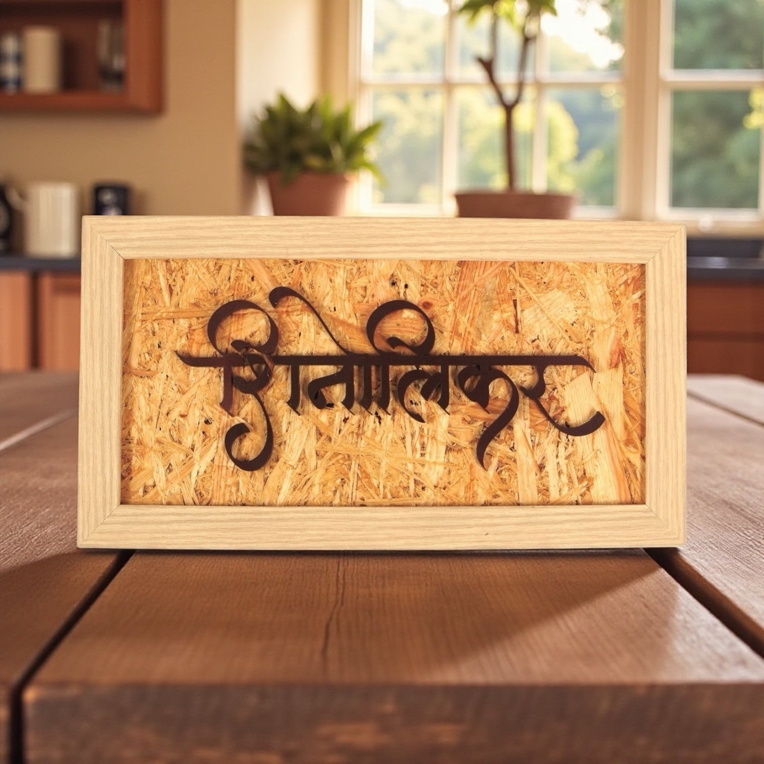 Textured Ply base with Acrlic Letters Nameplate | Shinolikar