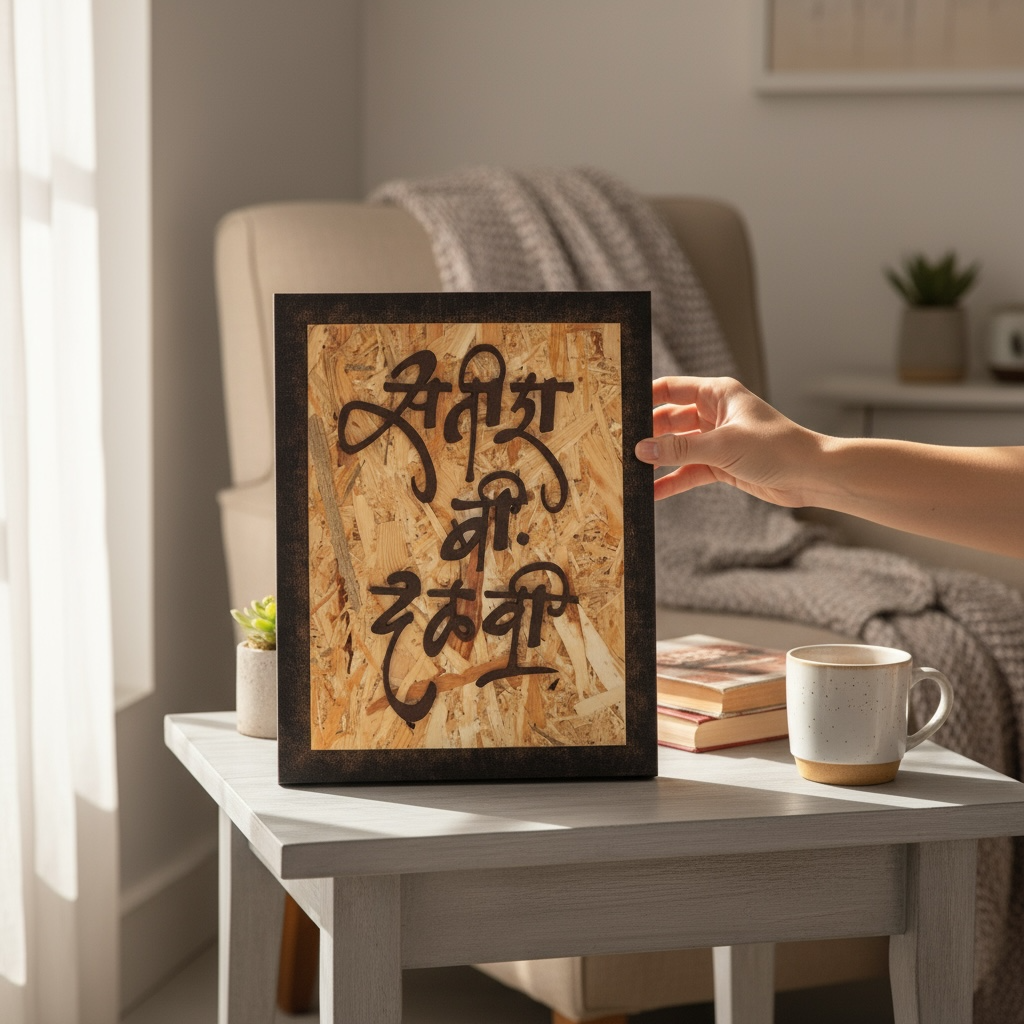 Textured Ply base with Acrlic Letters Nameplate | Satish B Dalvi