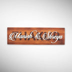 Rubber wood Inlay work Nameplate | Thakur