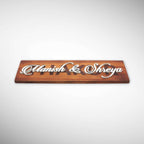 Rubber wood Inlay work Nameplate | Thakur