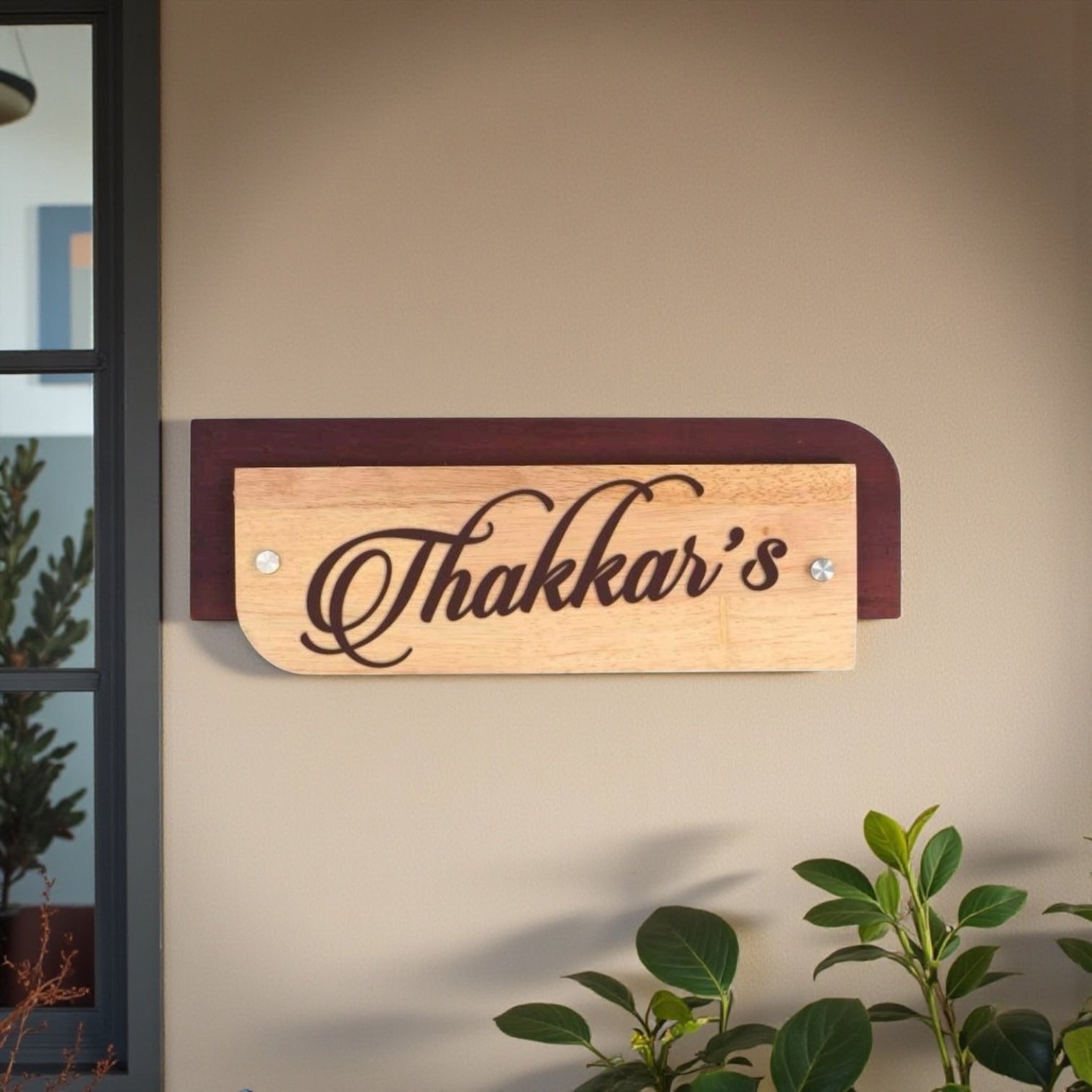 Thakkar’s Wooden Nameplate | Elegance Meets Functionality
